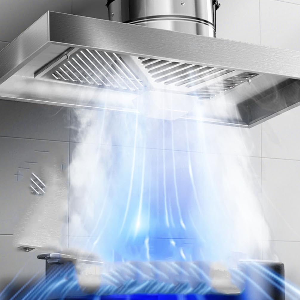 Potente cappa da cucina per uso domestico, alto volume d'aria e ventola di scarico a bassa rumorosità Dual Touch Control e illuminazione a LED professionale adatta per cucine residenziali