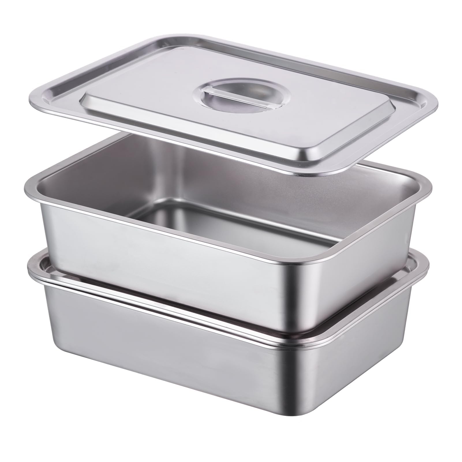 Deep Lasagna Pan with Lid - 2 Pack -1 Deep Lasagna Pan with Lid - 2 Pack -1