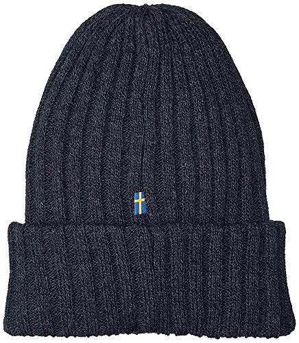 Fjällräven Herren Byron Hat DoppelstrickMütze, Graphite, Einheitsgröße EU