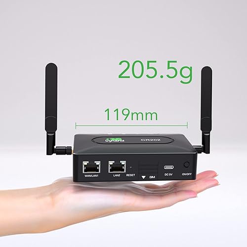 Miniatura 4 de InHand Networks Portable 4G LTE CAT 6 WiFi Router, Up to 30 Devices,8 Hours of use,Travel Router with Sim Card Slot,Mobile Hotspot Pocket WiFi