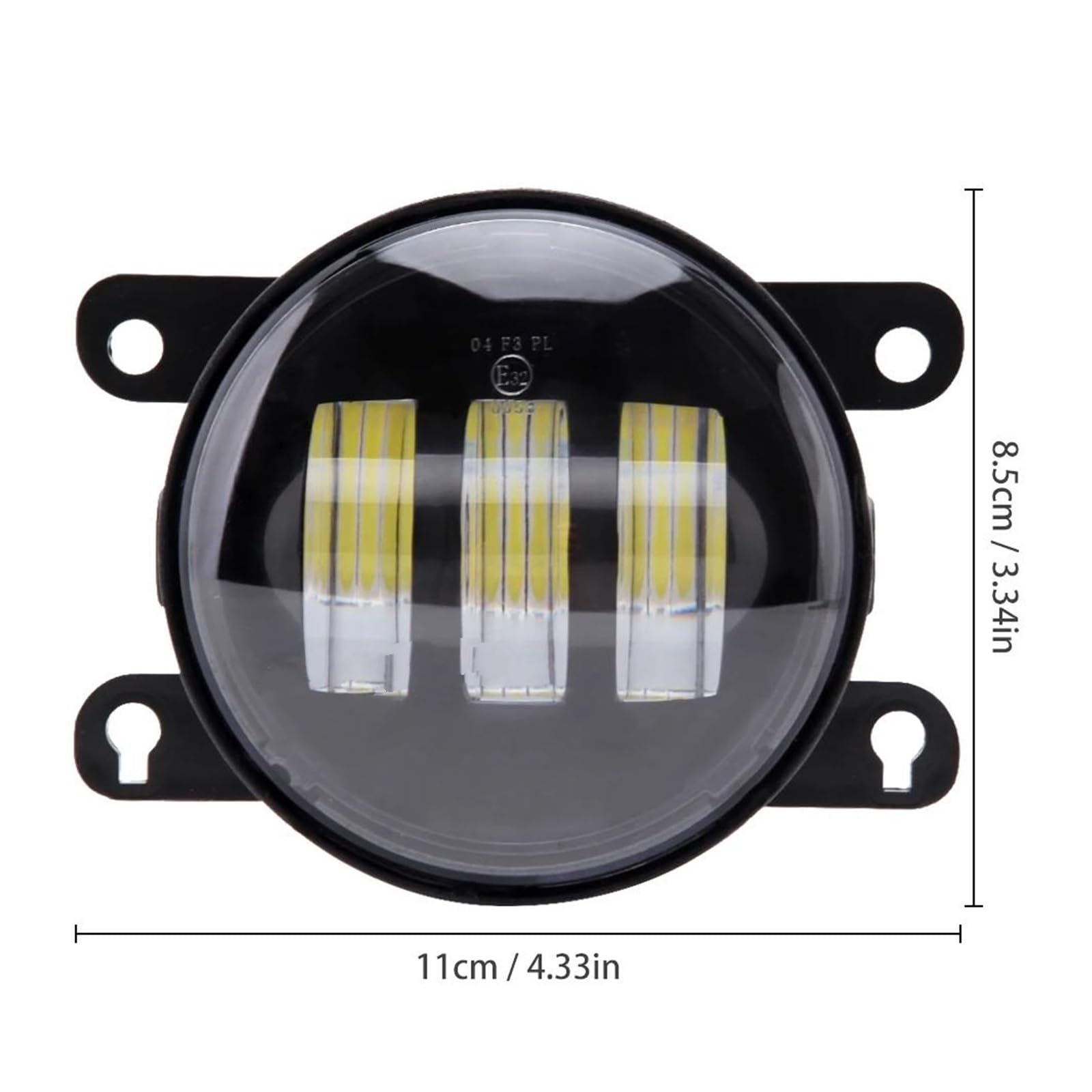 Feu Stop Phares antibrouillard pour Ford pour Focus pour MK7 pour MK2 pour MK3 pour Fusion Phares antibrouillard à LED Accessoires de voiture(Aluminum material A)