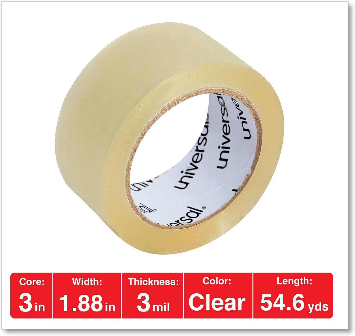 Universal One Optimal Packing Tape, 48mm x 50m (99000)