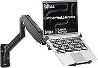 Vista 10 de WALI Bandeja para Portátil con Soporte de Escritorio para Notebook de 17 pulgadas, Brazo para Portátil Totalmente Ajustable hasta 22 libras, Soporte