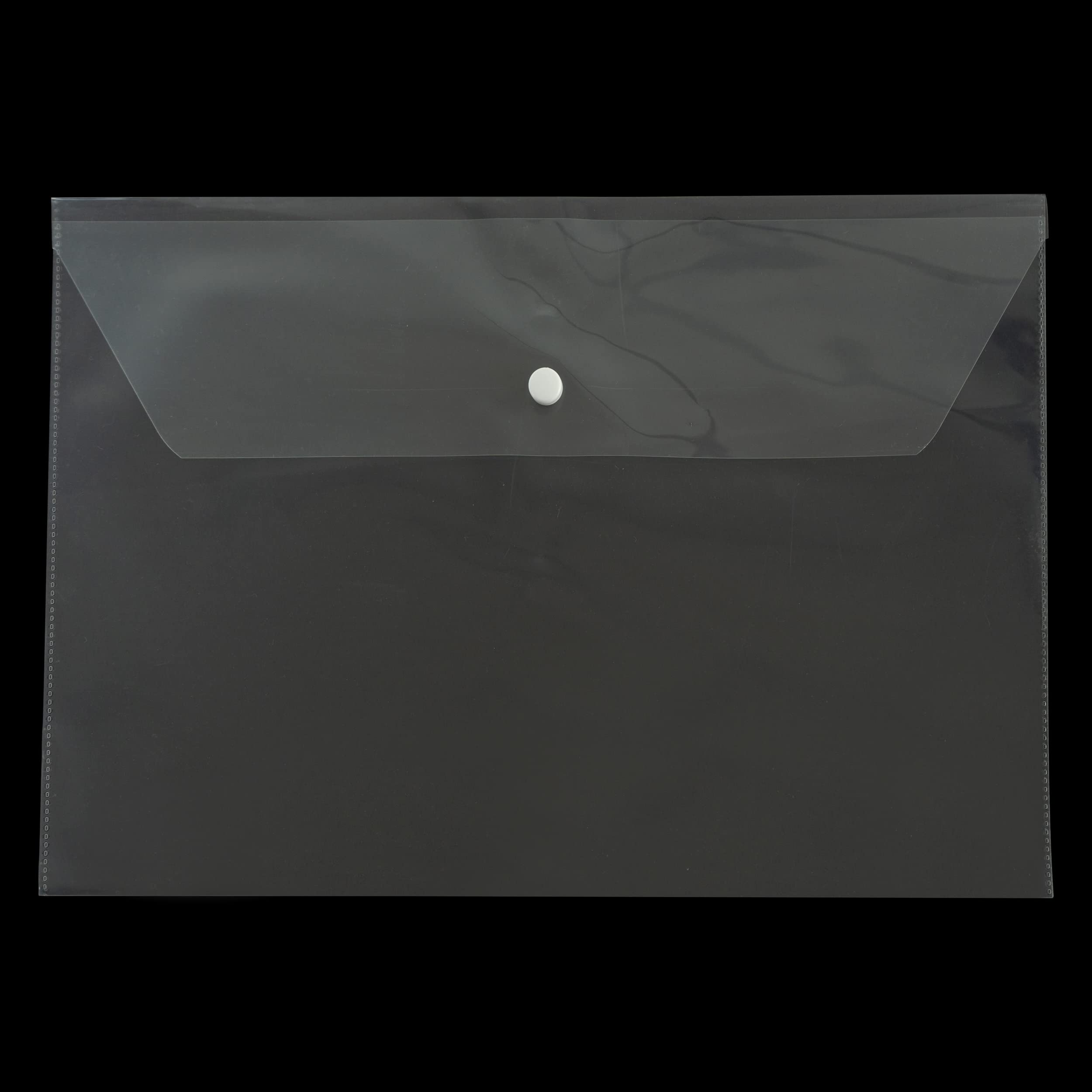 Se Online Transparent Plastic Documents Organizer Folder File with Snap Button Closure A4/Legal Documents File Holder Pack of 10