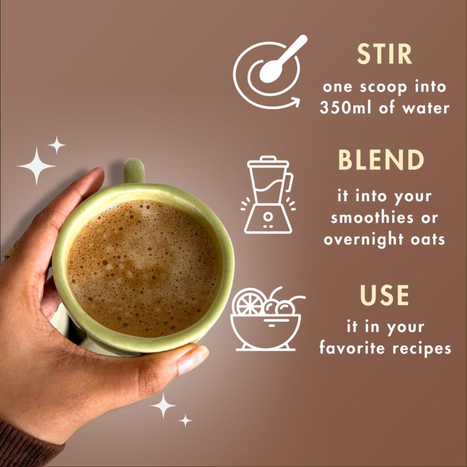 Cosmix Hair Essential Protein Bundle | For Healthy Hair and Scalp | No-Nonsense Plant Protein & Healthy Hair | Superfood Blend with Berries, Amla & Bamboo Shoot | 24g protein/serving(Mocha) — Amazon image 6