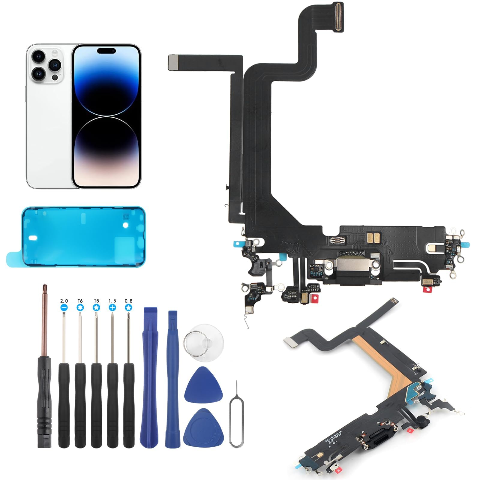 Dock Connector for iPhone 14 Pro Max Charging Port Replacement for iPhone 14 Pro Max USB Charger Board Flex Cable Parts with Tools-image-28