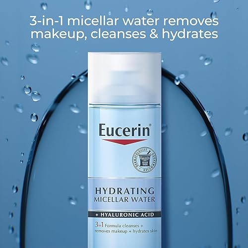Miniatura 2 de Eucerin Agua micelar hidratante 3 en 1, formulada con ácido hialurónico, botella de 6.8 onzas líquidas