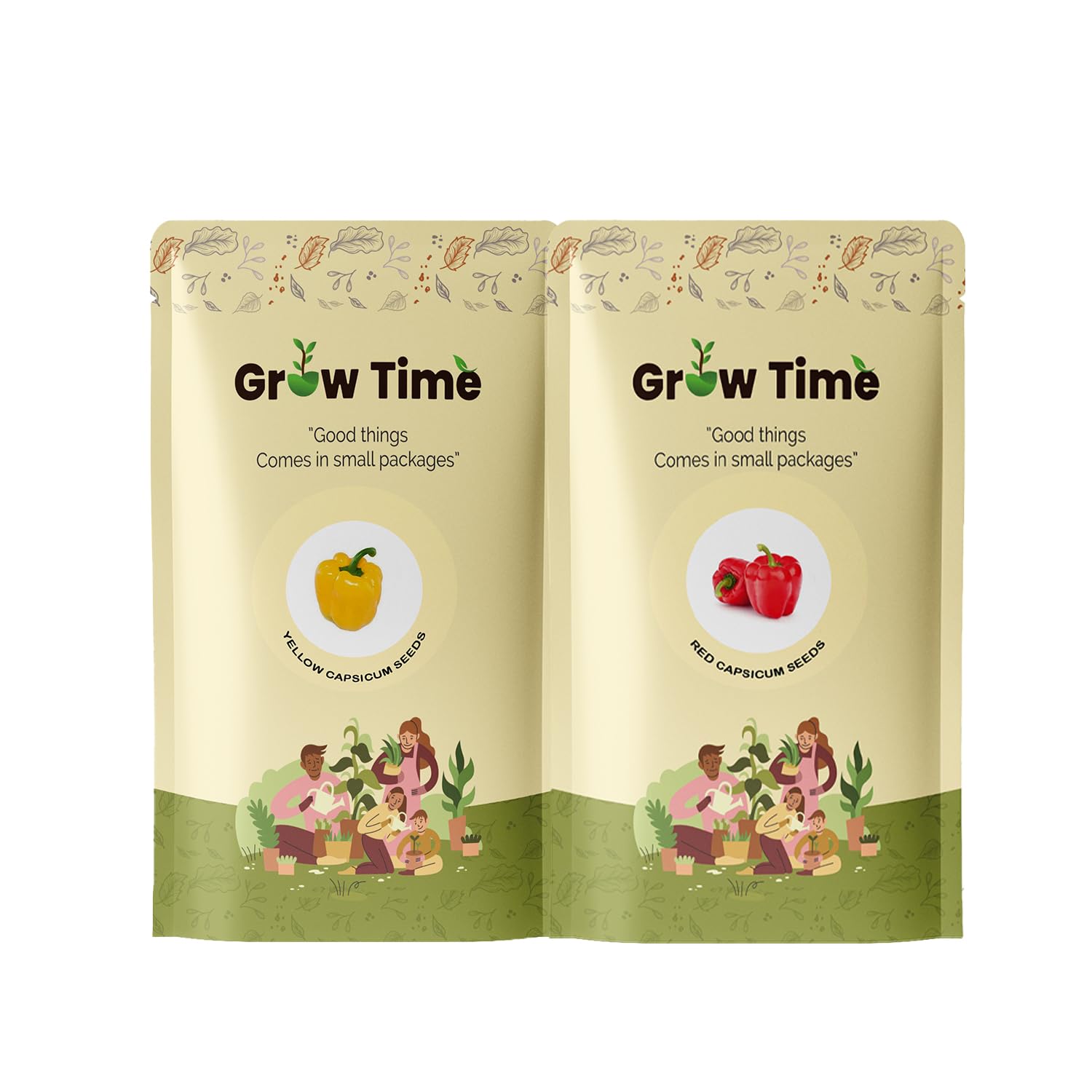 Growtime Vegetable Seeds Combo of Red & Yellow Capsicum (1gm each, Pack of 2) (B0CMBS13V7) Amazon Price History, Amazon Price Tracker