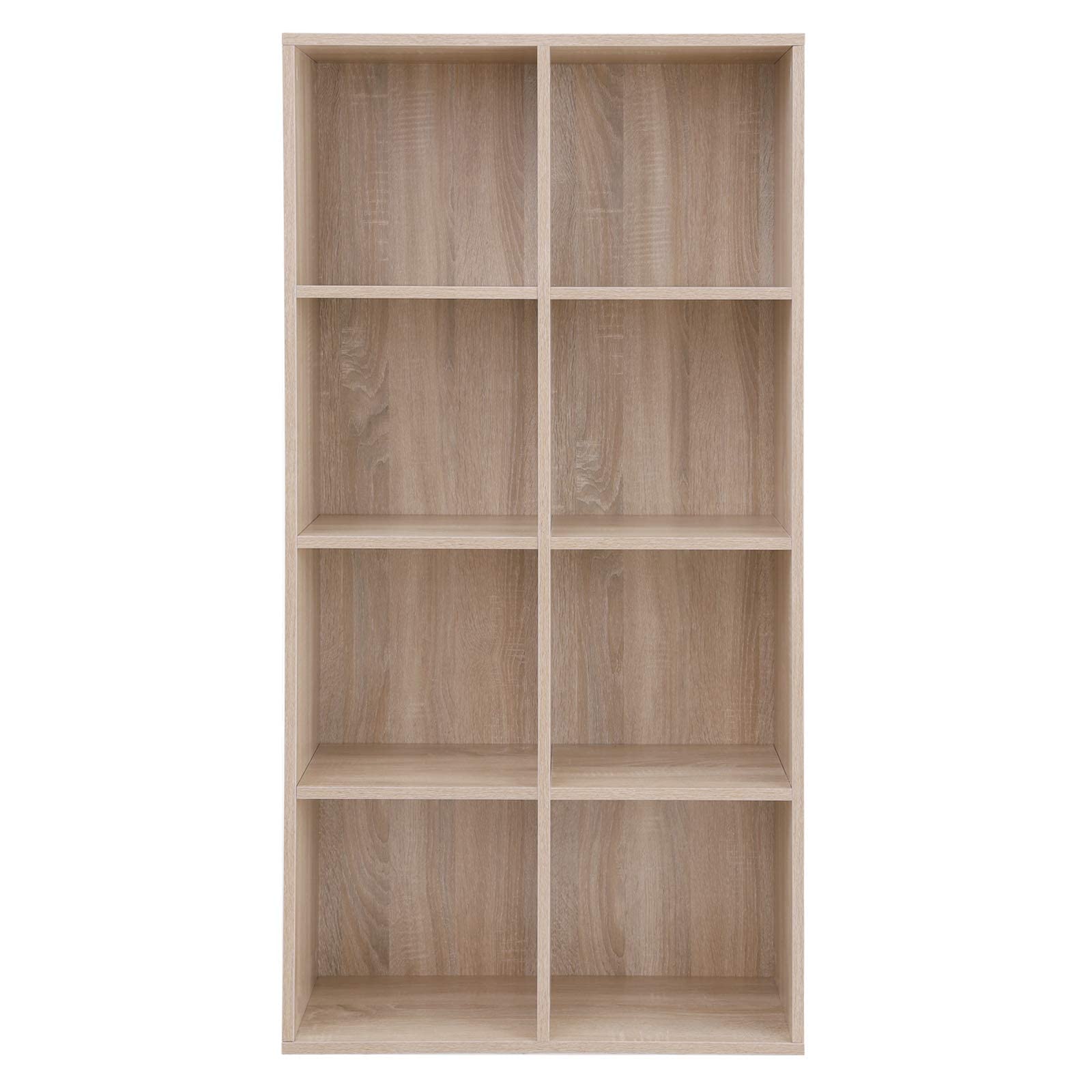 VASAGLE 8Cube Storage Bookshelf, Wooden Bookcase and Display Shelf