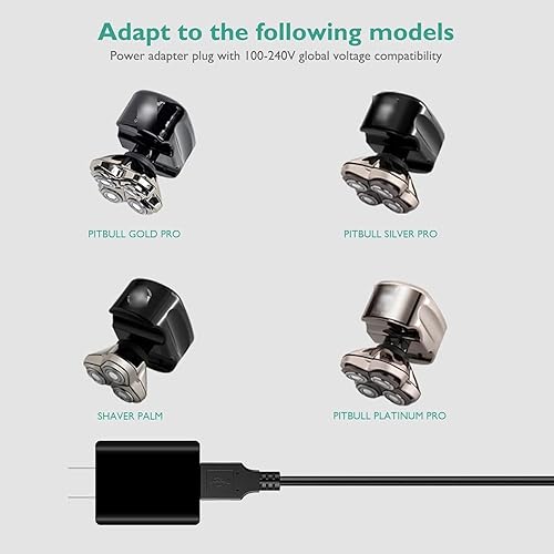 Miniatura 3 de Cargador de afeitadora de 5 V 2 A, compatible con Skull Shaver Pitbull Silver ProGold ProPalmBeast Clipper, adaptador de fuente de alimentación