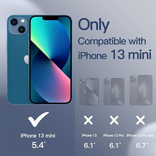 Miniatura 2 de JETech Funda de silicona para iPhone 13 Mini de 5.4 pulgadas, sedosa, suave al tacto, funda protectora de cuerpo completo, funda a prueba de golpes