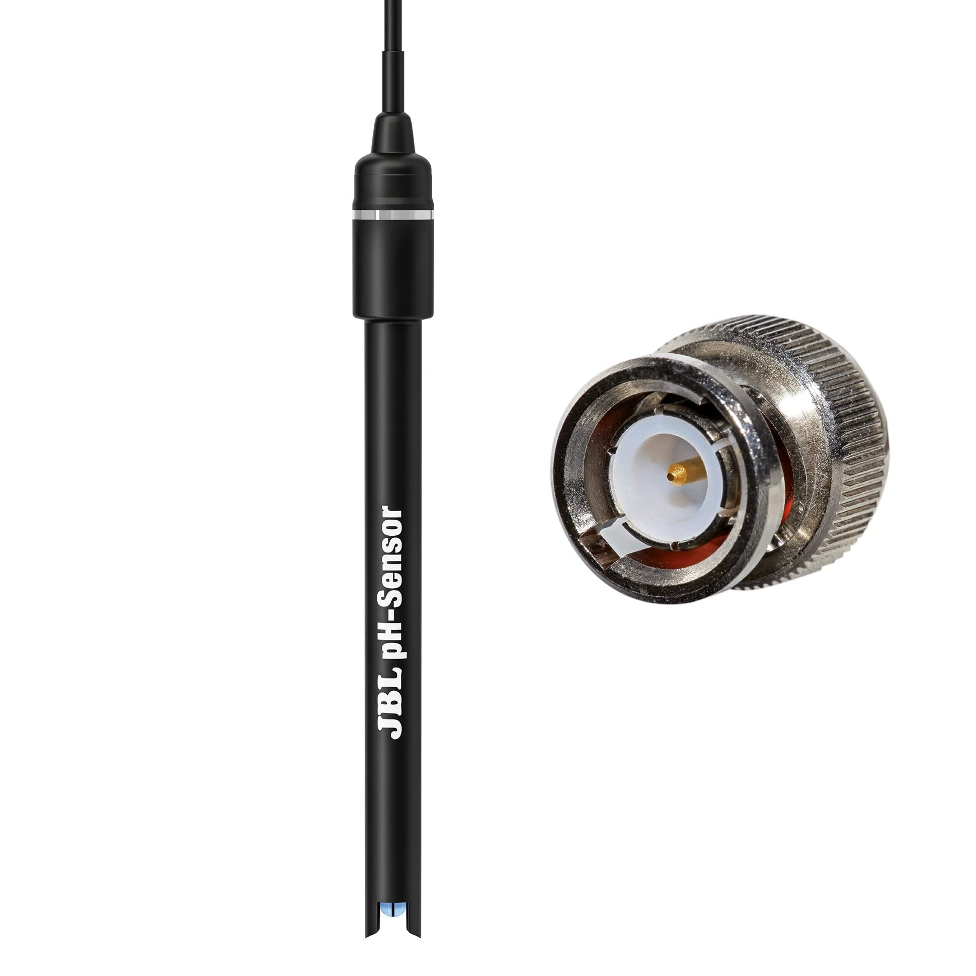 JBL PROFLORA CO2 pH SENSOR SET, pH-Elektroden-Set mit BNC-Anschluss, Inkl. Kalibrierflüssigkeit und weiterem Zubehör
