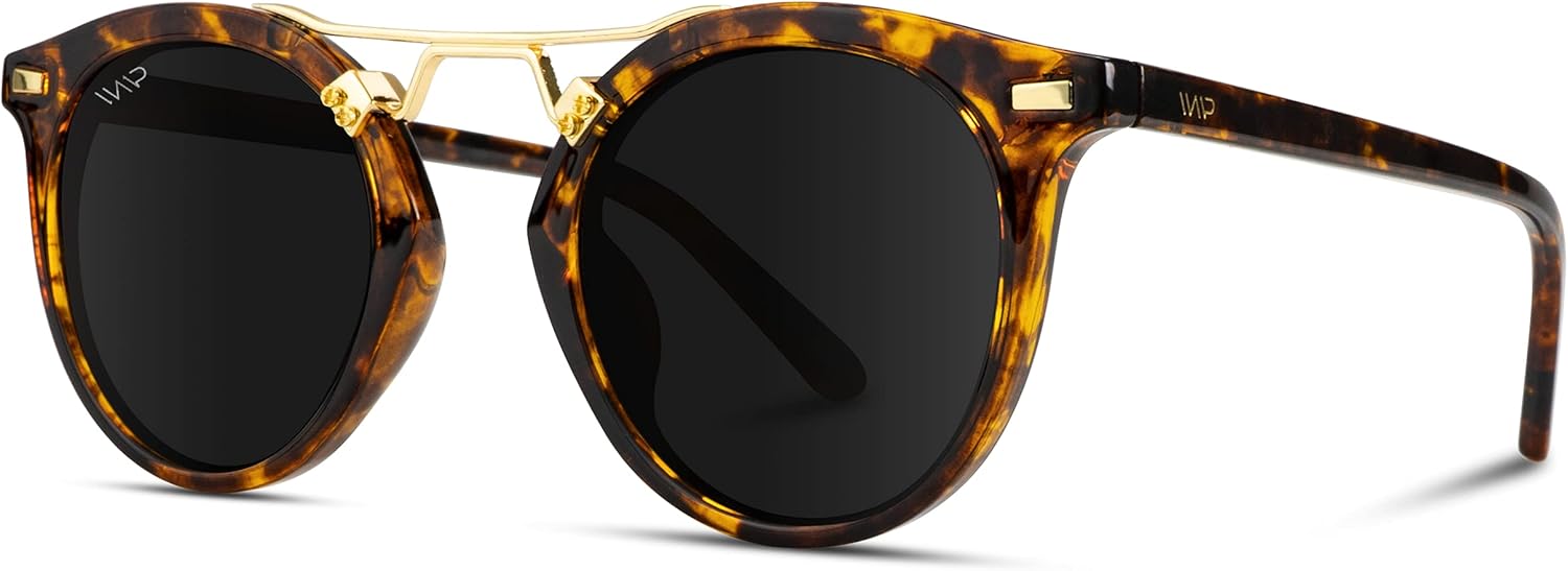 WearMe Pro Bundle of 2 - Polarized Round Vintage Fashion Sunglasses