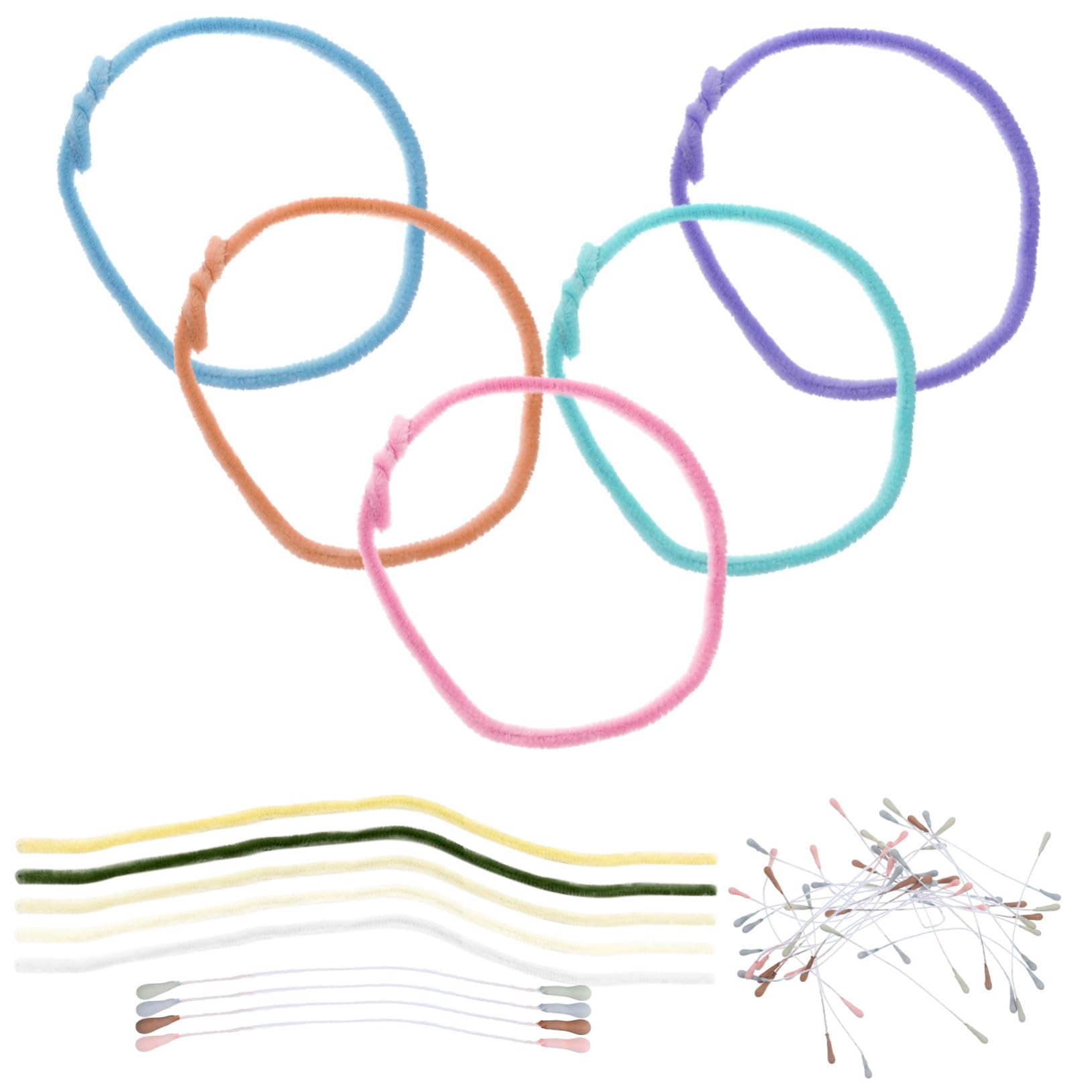 SHINEOFI 50pezzi Scovolini Ciniglia Jumbo Per Lavoretti Creativi Materiale Di Alta Qualità Flessibili Odore Perfetti Per Progetti e Giochi Educativi