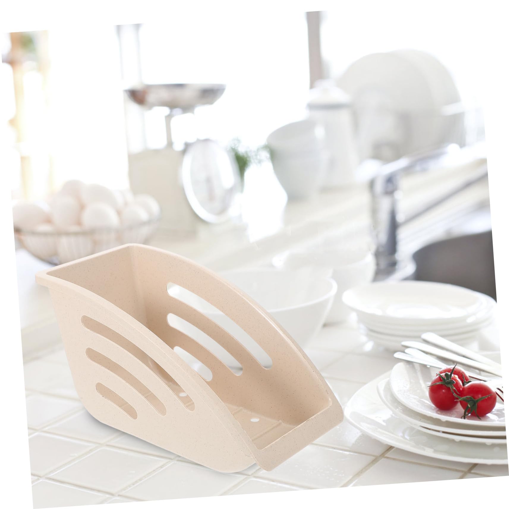 PRETYZOOM 6 Pièces Égouttoir à vaisselle Organisateur de cuisine Rangement vaisselle Boîte de rangement pour assiettes organisateur de plats support de stockage de plat Plastique
