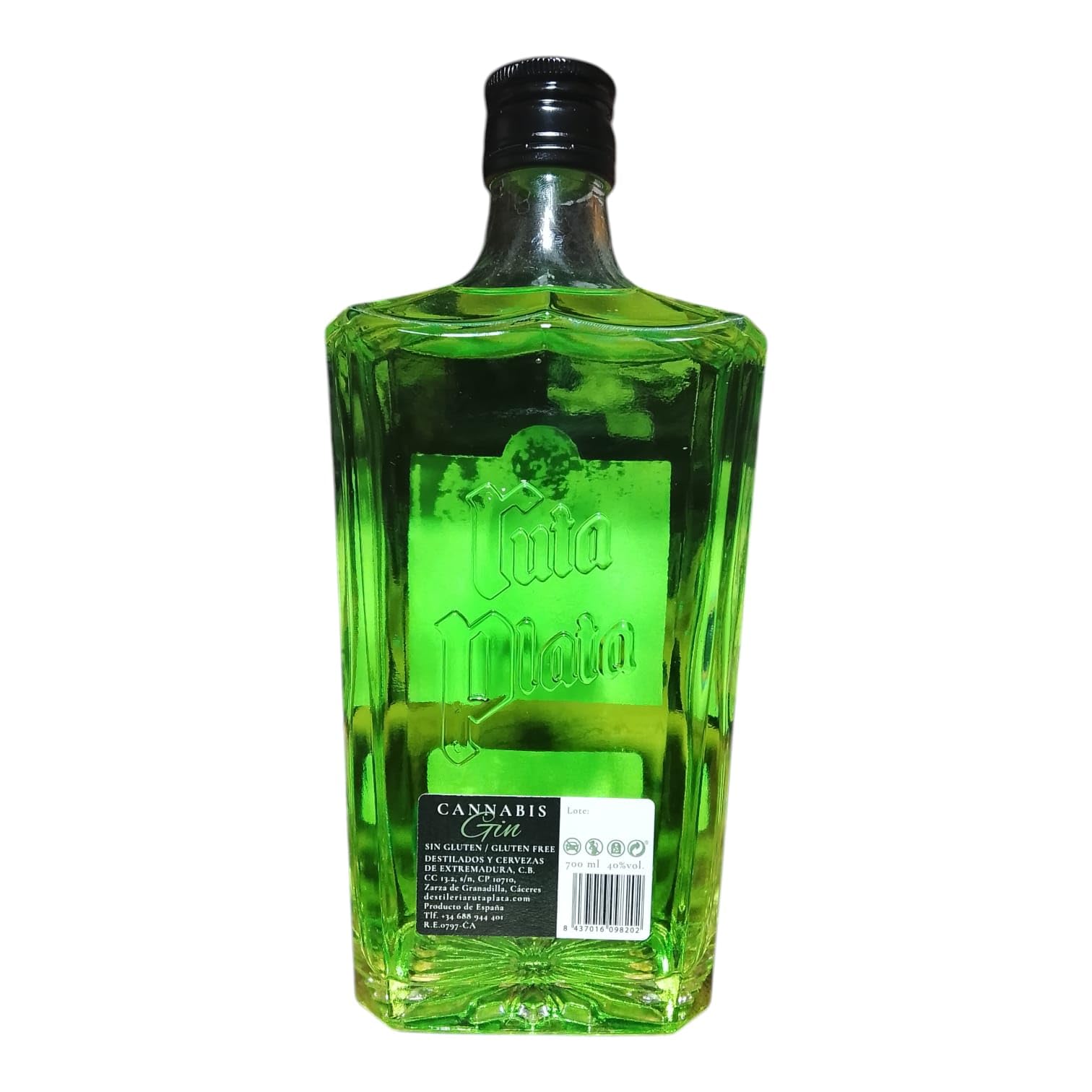 Ginebra Artesanal Cannabis MaryJane Extra Dry – 5 Destilaciones Premium – Botánica Exclusiva con Aromas Herbales – Gin Gourmet Producida en Extremadura – Sin Gluten – Botella 70 cl