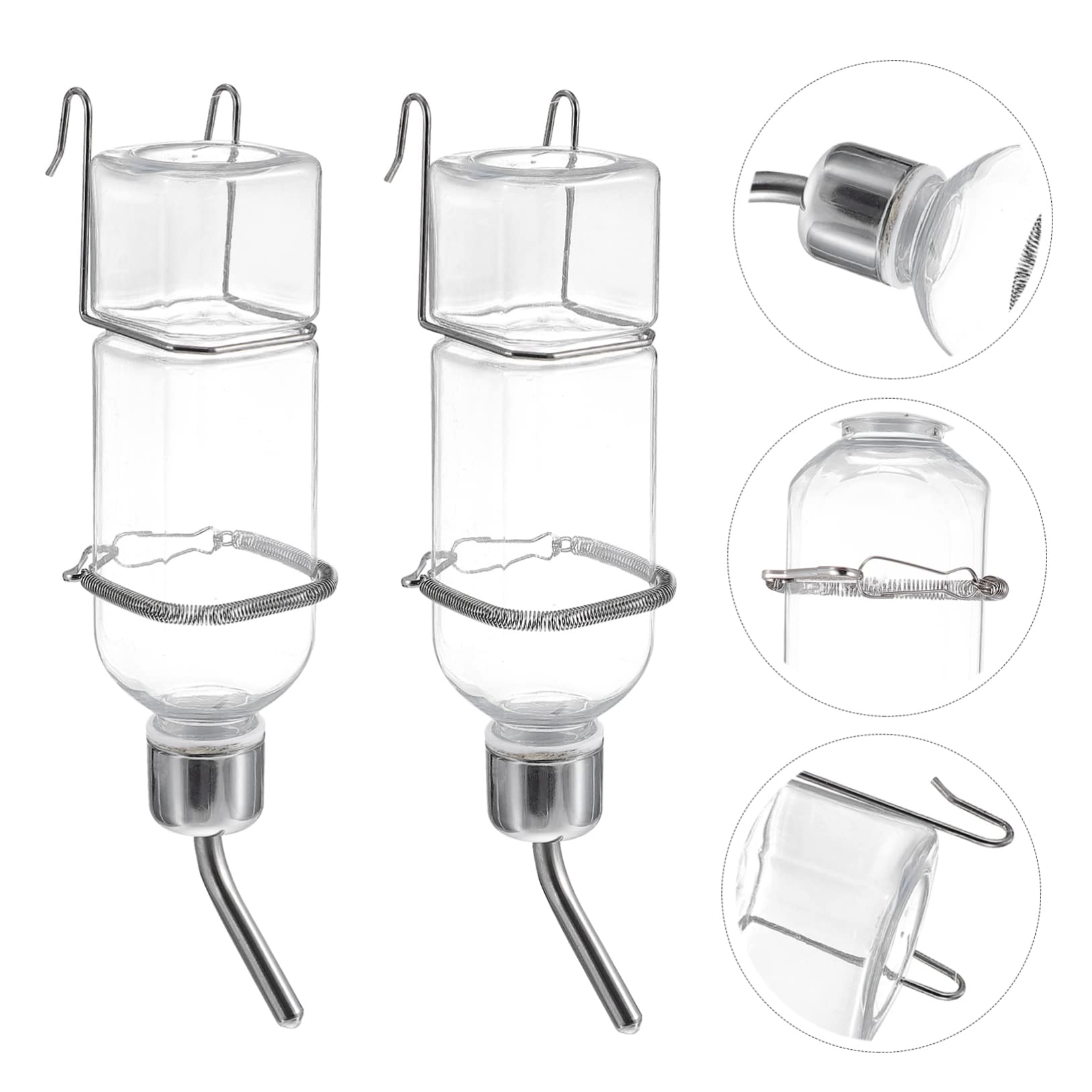 Angoily 6stücke Haustier Trinkflasche Automatischer Wasserspender Für Hamster Und Kaninchen Auslaufsicher Kunststoff Für Einfache Wasserabgabe Für Kleine Haustiere