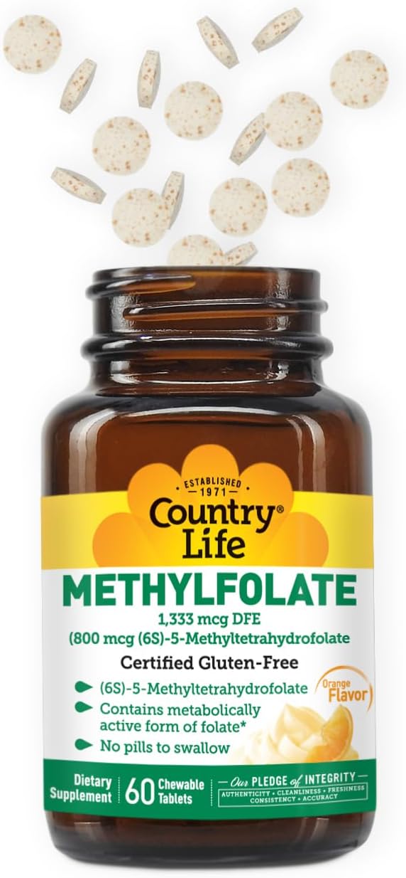 Country Life Methylfolate Tabletas Masticables 60 Unidades miniatura 3