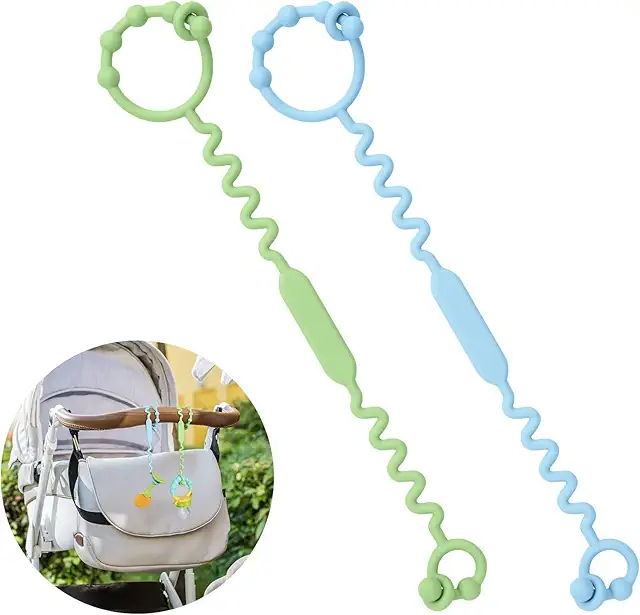 Correa de Juguete para Bebé Vicloon - Mordedor Silicona para Coches, Tronas y Coches