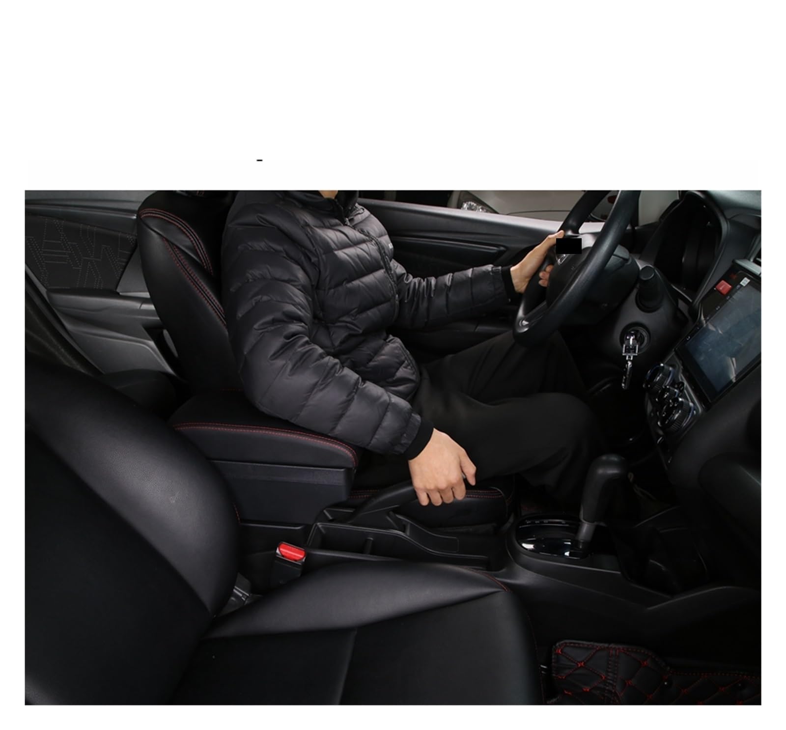 Accoudoir Voiture Accoudoir De Voiture Boîte D'accoudoir Pièces Rangement D'accessoires Dédiées Rénovation Intérieure Pour Clio 4 Pour Captur Pour Clio 3 III IV Accoudoir Central(B3 Black White 3USB