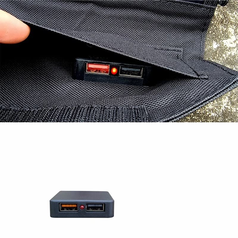 Pannello Solare Scheda di Ricarica for Modulo Fotovoltaico USB A Ricarica Rapida for Telefono Cellulare con Pannello Solare Pieghevole in Silicio Monocristallino da 15W