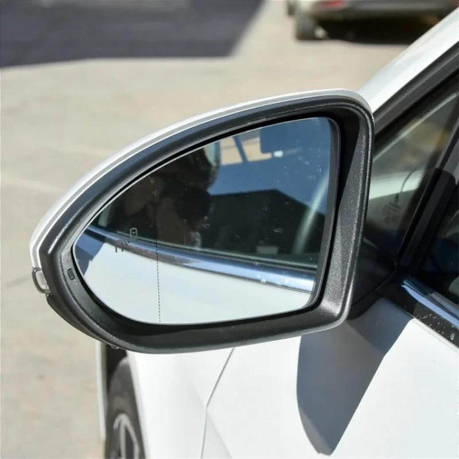 Verres à lentilles Rétroviseur Extérieur Chauffant Grand Angle Avertisseur D'angle Mort Pour VW Pour Golf 7,Pour Touran L, Pour Jetta Pour MK7 Remplacement