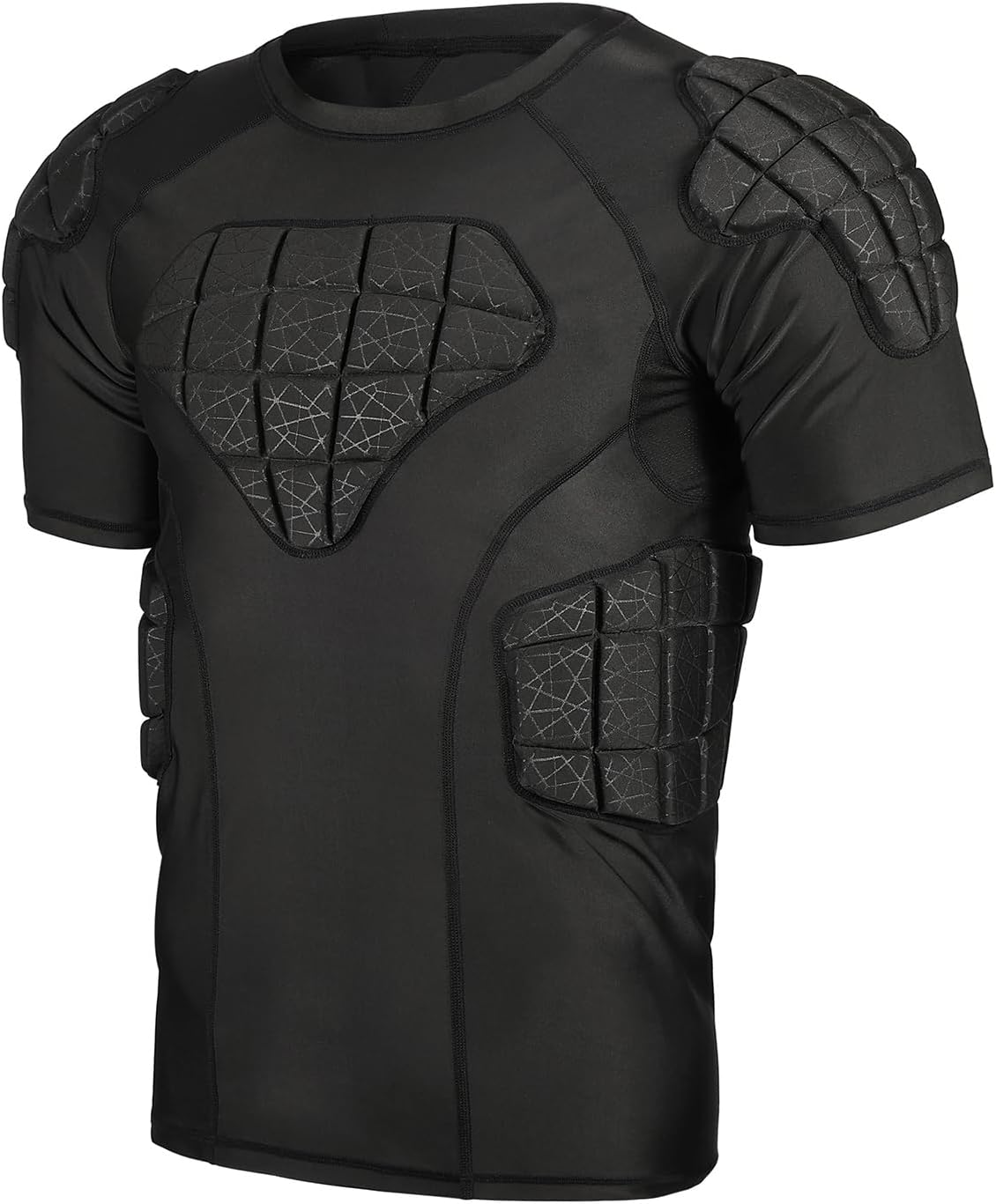 Size M Padded Football Shirt Padded Compression Shirt Football Rib Protectors Shoulder Chest Protectors Football Undershirt Padded