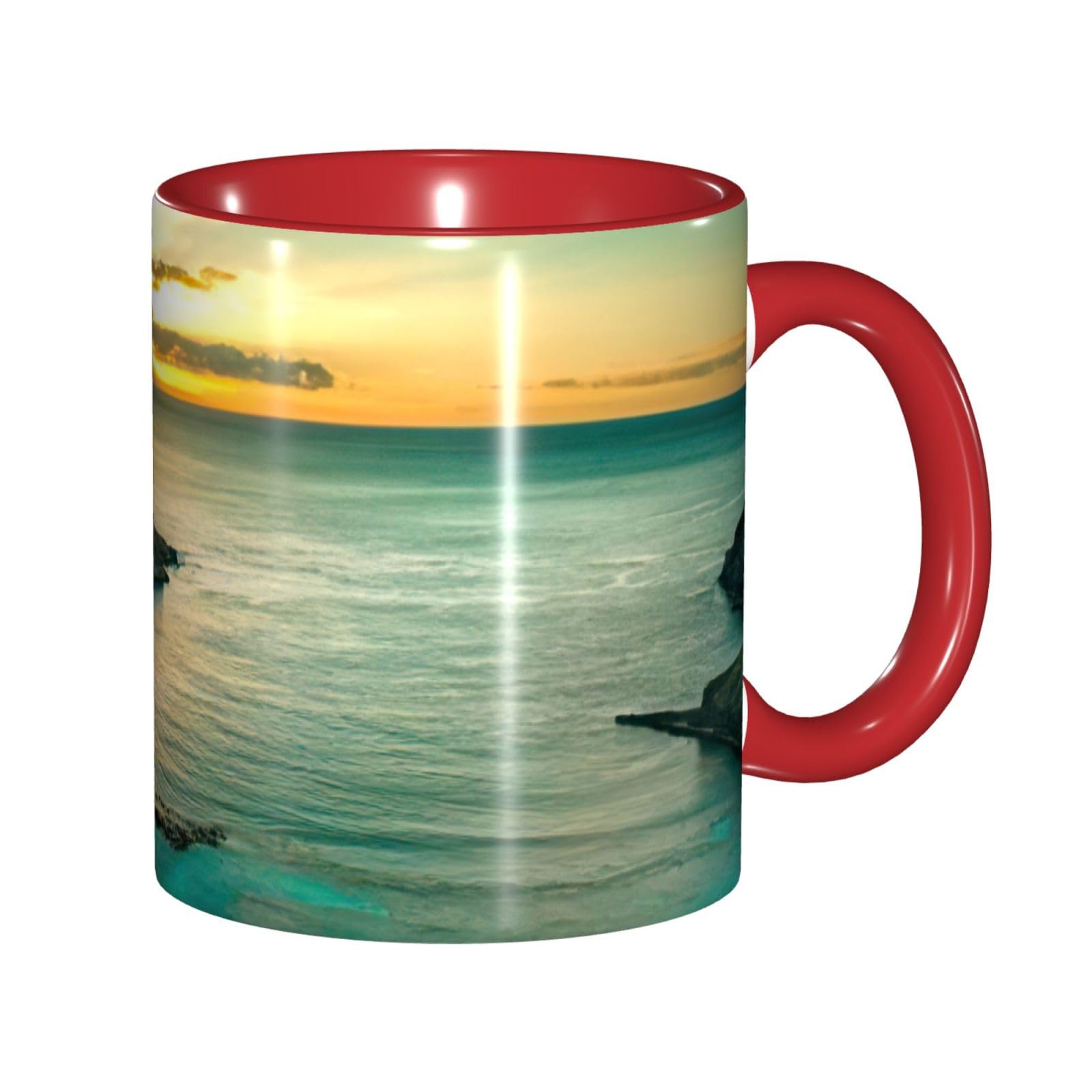 Tasse en poterie Hanauma Bay Oahu Hawaii 325 ml avec coffret cadeau 6 couleurs au choix