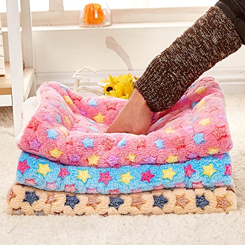 XZJMY 3Pcs Small Animal Bed Mat, Warm Bed Mat,Soft Plush Pad Mat,Small Animal Winter Sleep Bedding Mat for Small Medium Dog Cats - Image 4