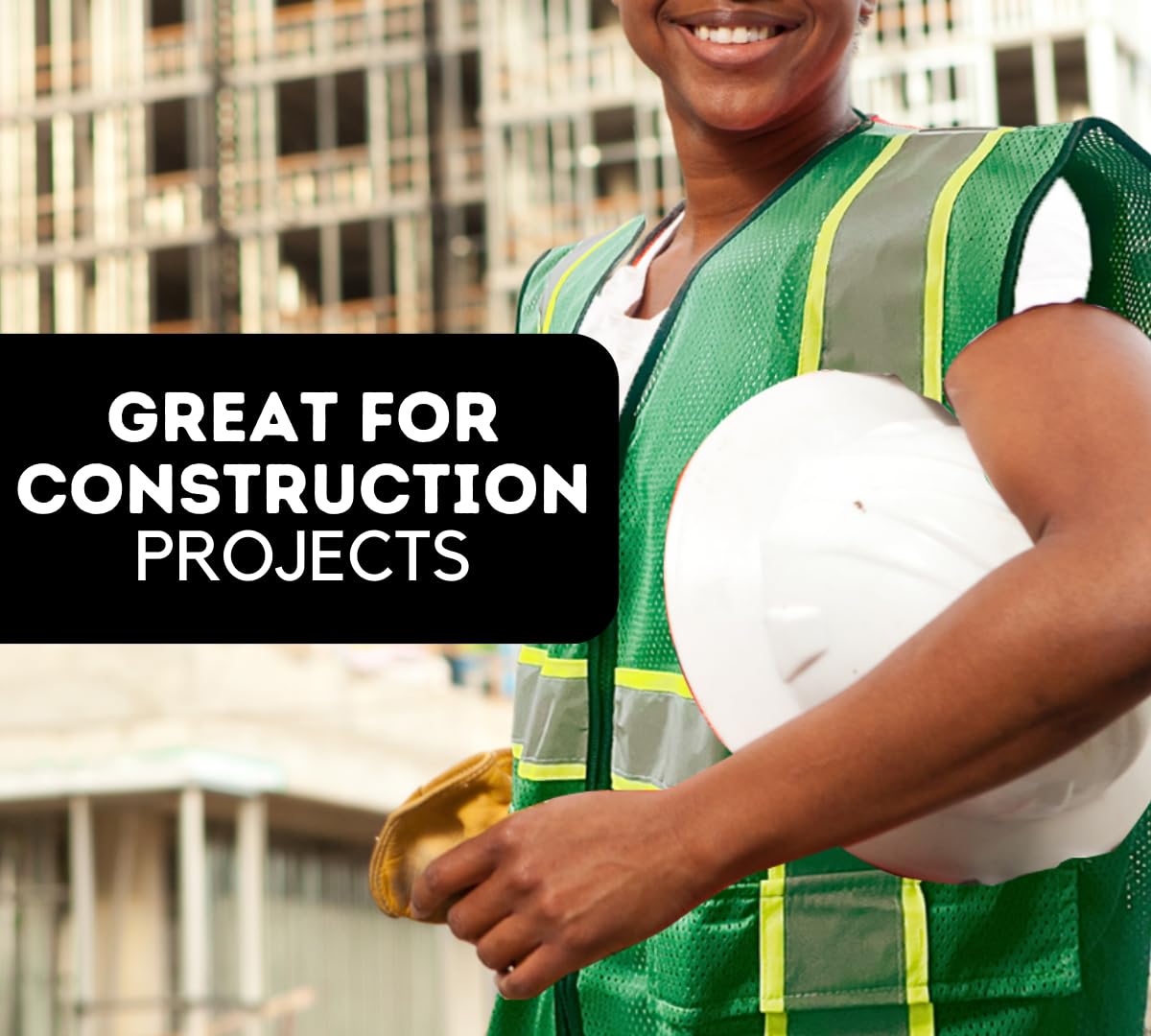 HAWK Forest Green Safety Vest | Size Extra Large (XL) | Neon Yellow & Silver Reflective Stripes | Multi-Pocket Design | Breathable Polyester