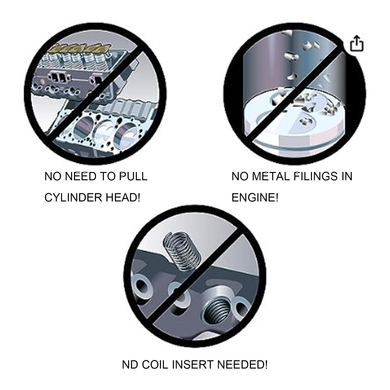 HAOHIZE Back Tap Spark Plug Thread Repair Tool,Back Tap Thread Repair Tool 14mm Steel Spark Plug Thread Repair Tool for Repairing Damaged Threads