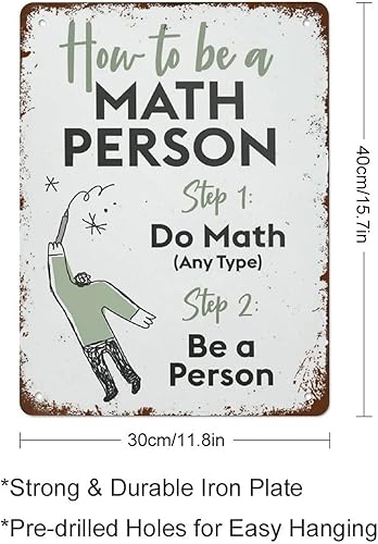 Miniatura 2 de Póster divertido de matemáticas con texto en inglés How to Be A Math Person  (Cómo ser una persona matemática) divertido póster de matemáticas