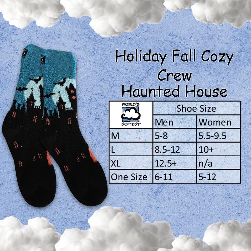 Image of World's Softest Cozy Collection Crew Socks - Smooth Multi Colors Cozy Socks - Knit Top Holiday Spirit Fashion Socks