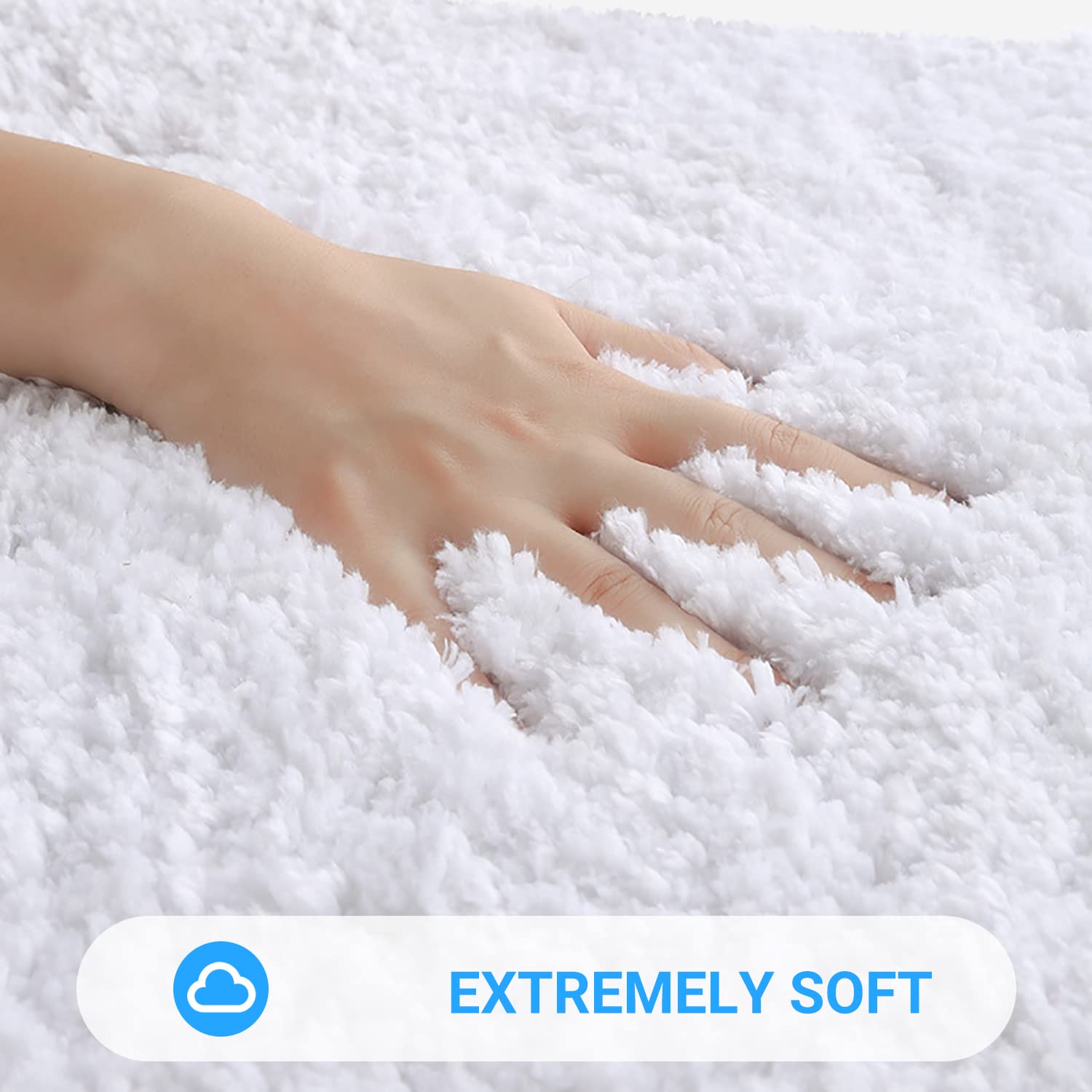 Tapis de bain en microfibre - Grand tapis de salle de bain - Antidérapant - Lavable - moelleux - Super absorbant - Pour douche, baignoire, toilettes, douche (rose, 60 x 90 cm)
