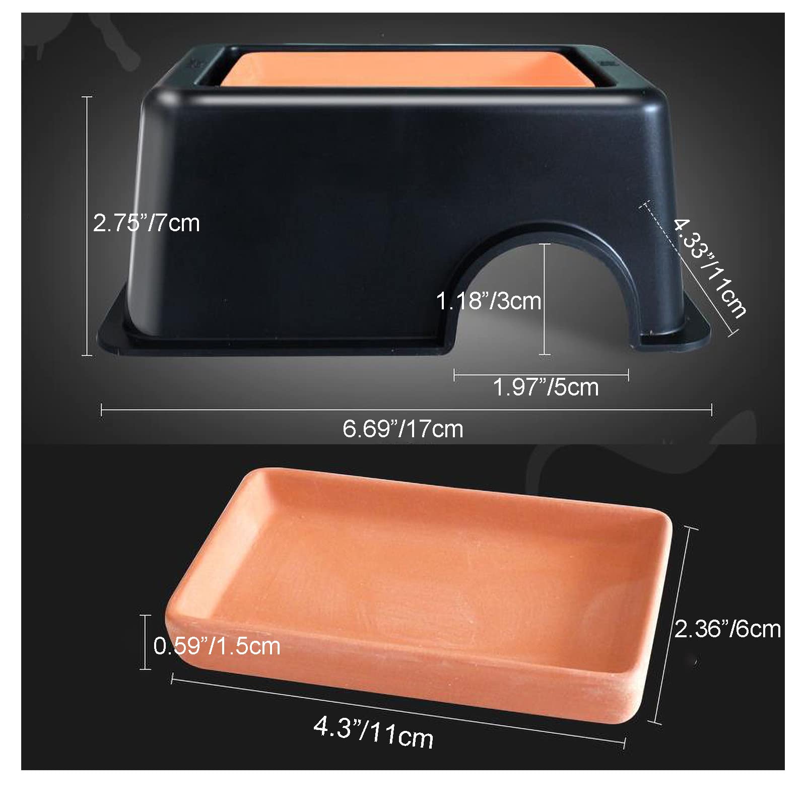 Hailedyi Reptile Hide Box Leopard Gecko Hideout Nepal | Ubuy