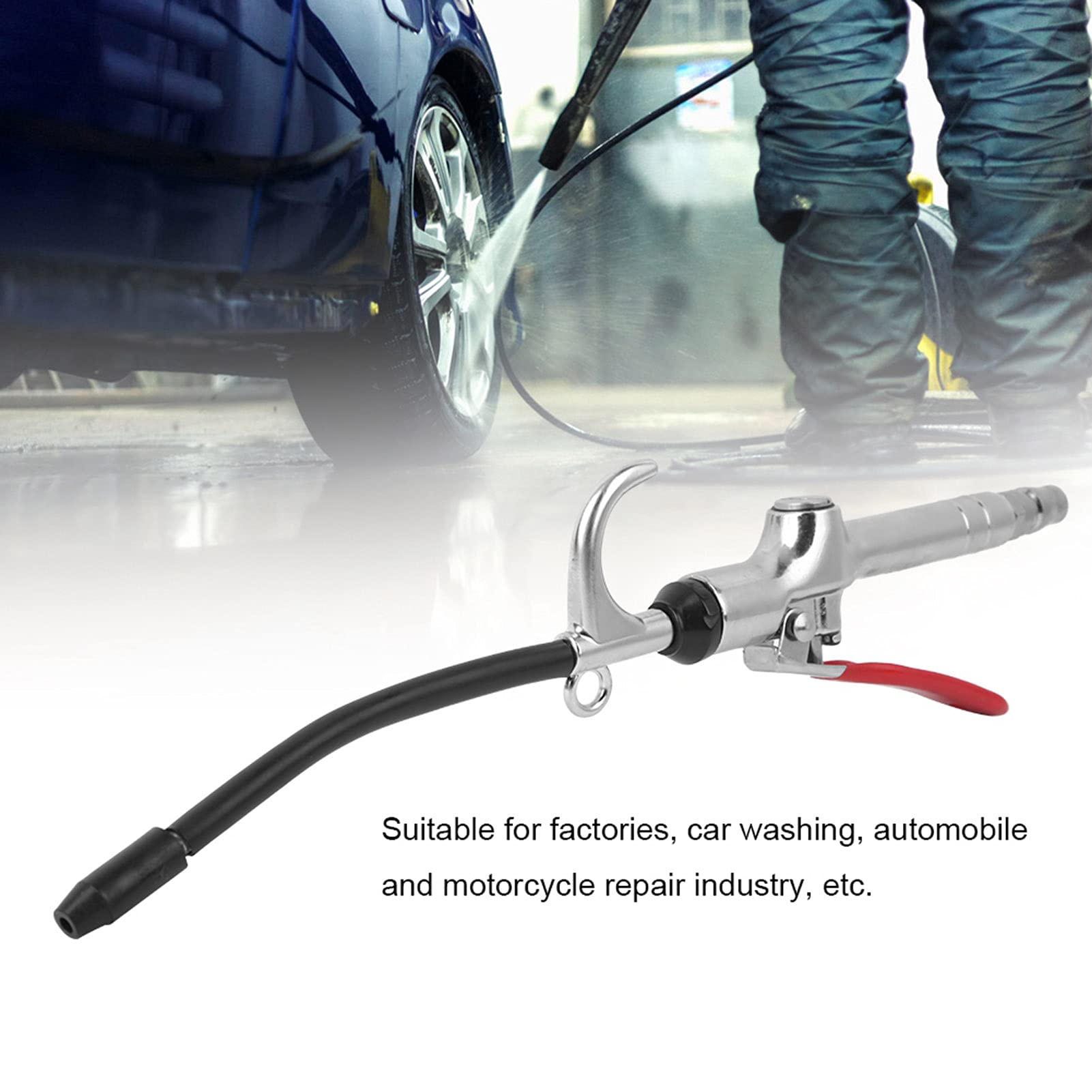 Aluminum Alloy Air Dust Cleaning Gun Pistol for Motorcycle Repair Industry