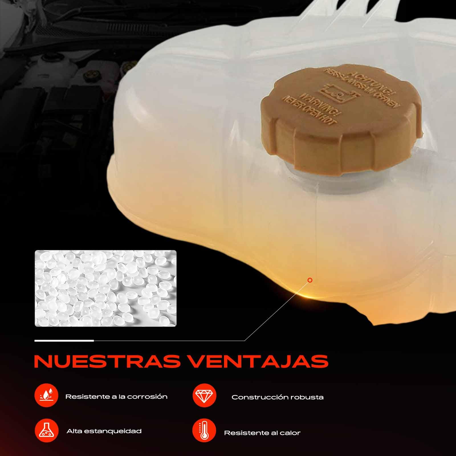 Frankberg Depósito de compensación Refrigerante Compatible con Corsa D S07 1.2 Corsa D S07 1.0 Corsa D S07 1.4 Corsa D S07 1.2 LPG Corsa D S07 1.4 LPG Replace# 13312277