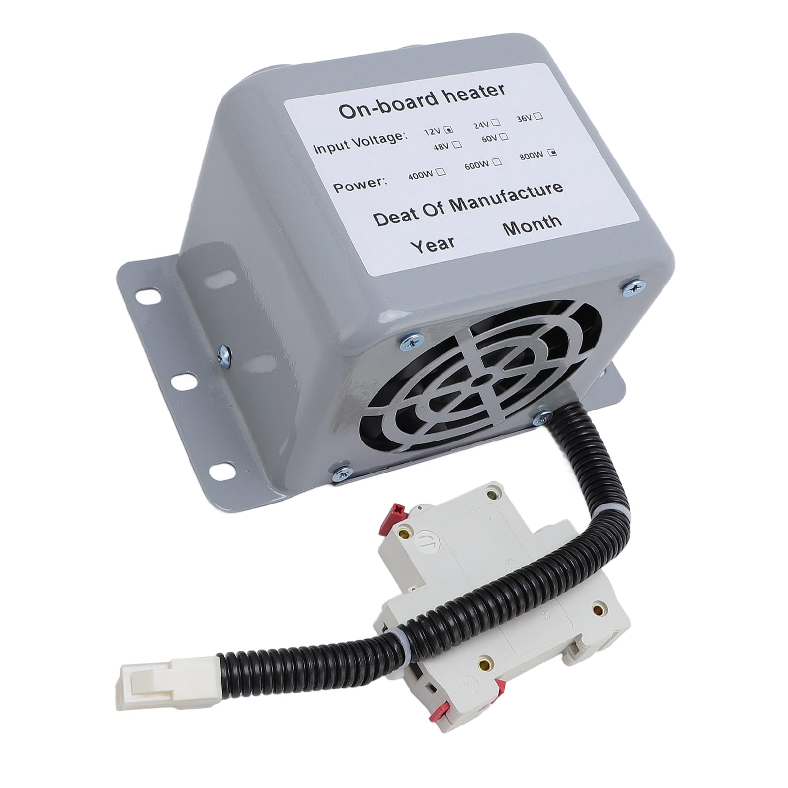 Rengue Chauffage de Voiture, Dégivreur et Désembueur Compact 12V 800W à 2