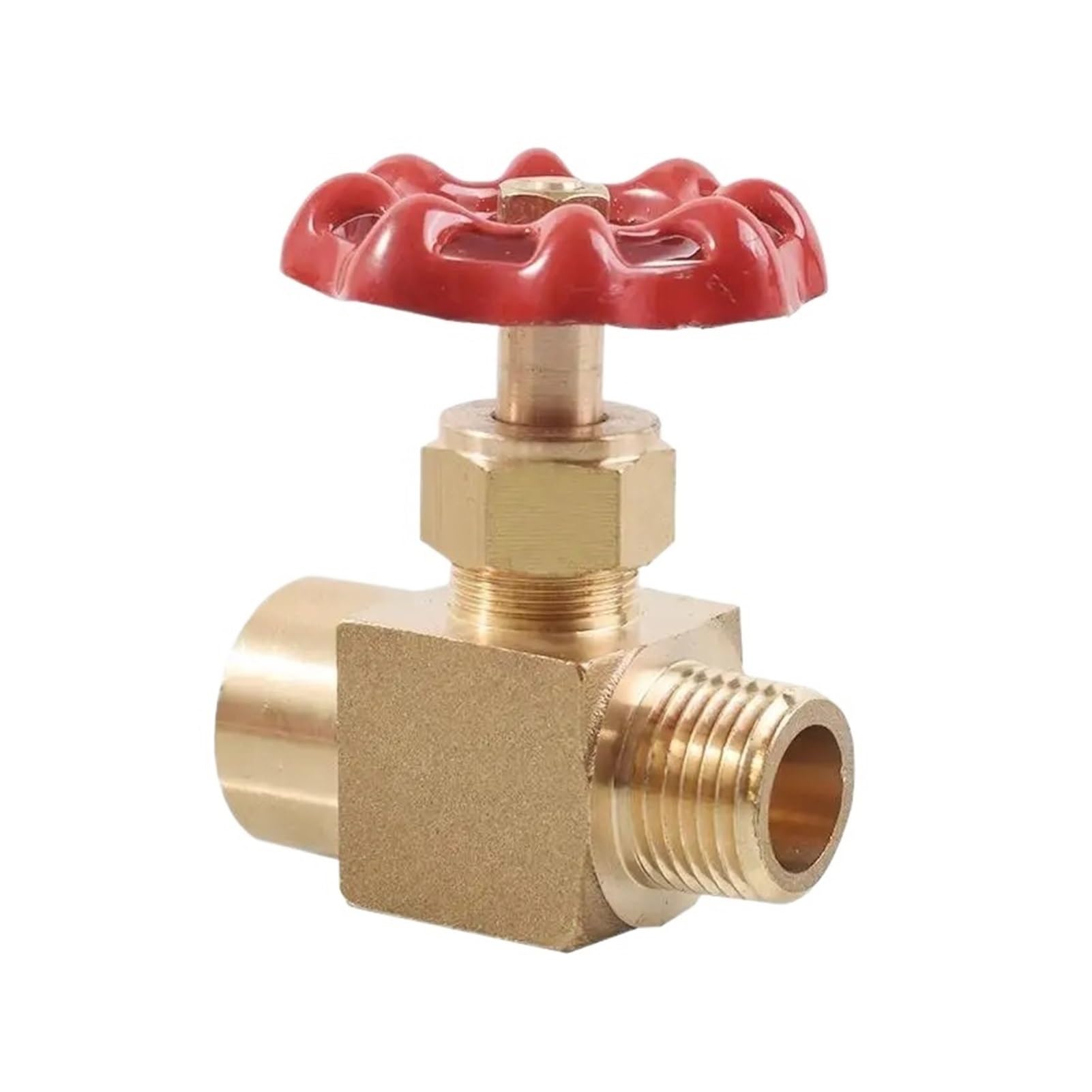 Adapter złącza zaworu kulowego, adapter węża Zawór kulowy, 8mm 10mm 12mm króciec do węża OD x 1/4" 3/8" 1/2" męski gwint żeński 2 3-drogowy mosiężny zawór kulowy do gazu(Bsp1i2 Femalemale)