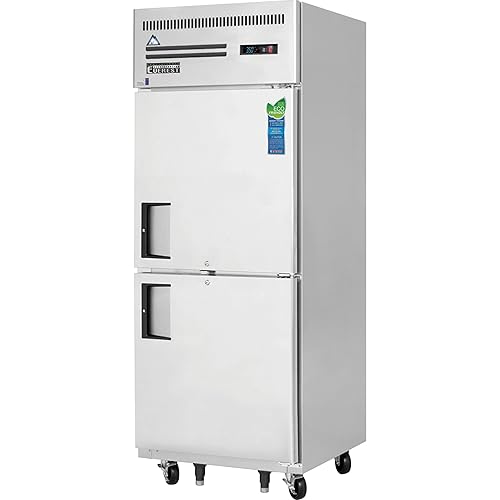ESRH2 Refrigerador de alcance 2 medias puertas sólidas, 115v, NSF - 23 pies cúbicos