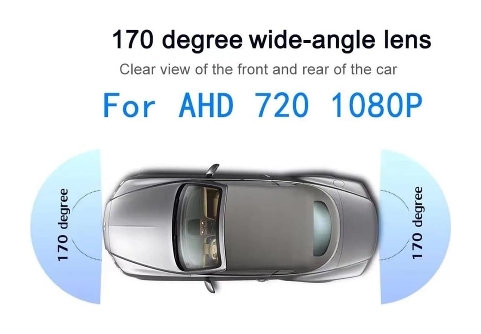 Macchina Fotografica Auto Per Livello E/C 2014 AHD 1080P Large Sight CMOS Square Telecamera Retromarcia Dispositivo Visione Posteriore(CVBS480P)