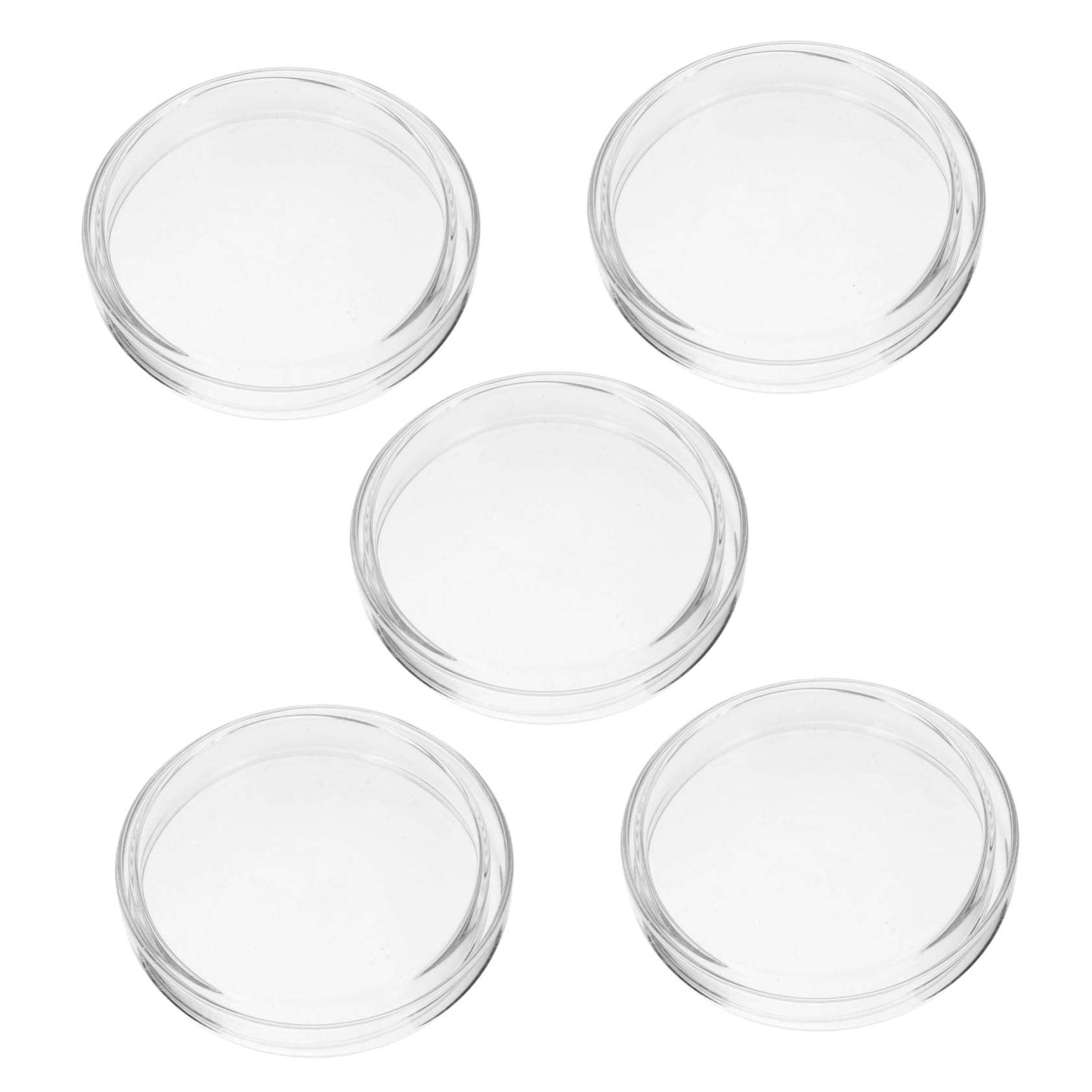 ULTECHNOVO 10 Piezas placa de Petri placas petri pla transparente champiñón flechas plato de cultivo redondo placas celulares Alto borosilicato placa de agar bandeja Multiplicidad