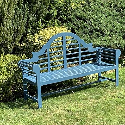 Navy Blue Lutyen Flat Pack Acacia Bench Cover