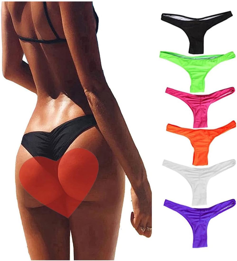 Women's Hot Summer Brazilian Beachwear Bikini Bottom Thong Swimwear