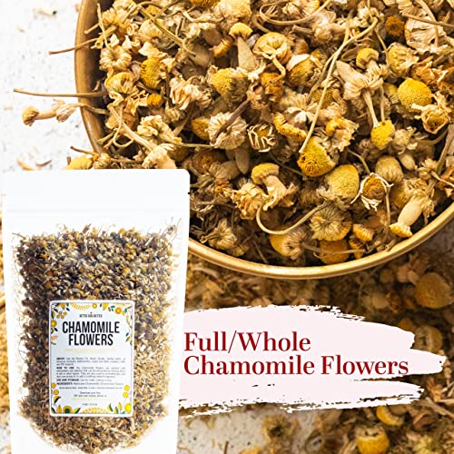 Better Shea Butter Chamomile Flowers | Bulk Size | Edible Dry Flowers For Relaxing Chamomile Tea | Use These Dried Herbs For Bath, Soap Making And Other Diy Projects | 4 Oz #TOP1