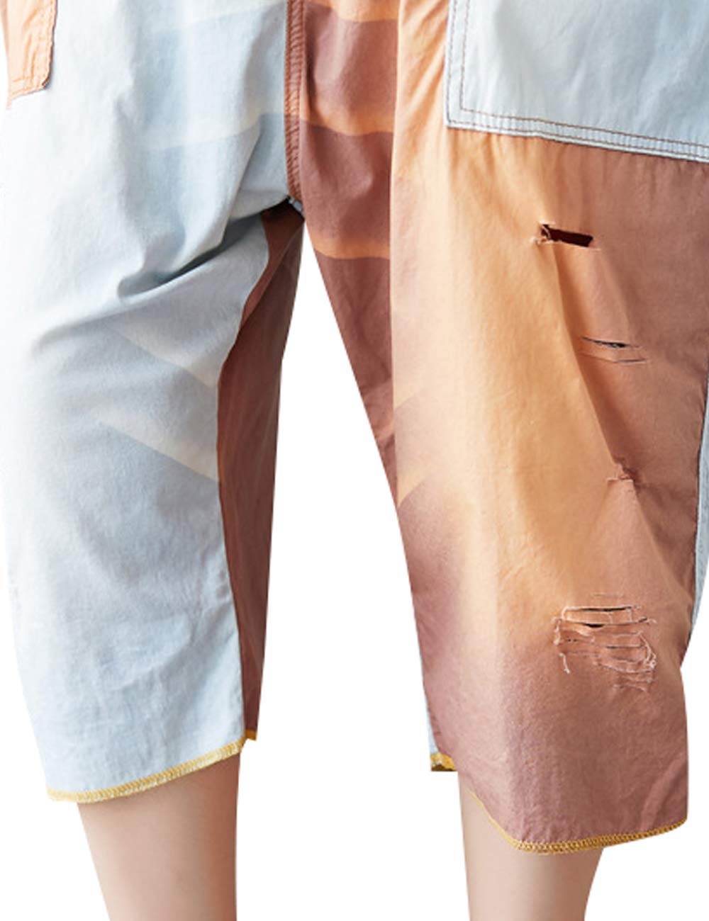 Youlee Femmes Sangle réglable Combinaisons Denim Harem Salopettes à jambes larges