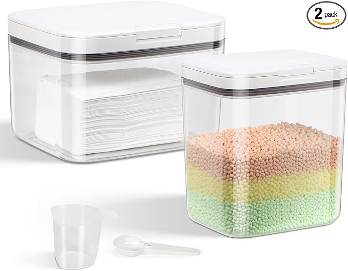 2 Pack Laundry Pods Container