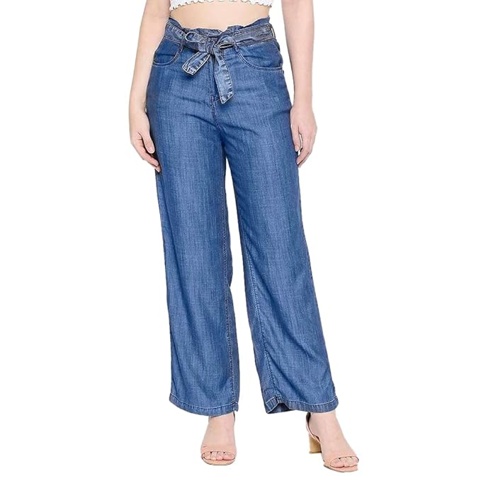 Buy KRAUS Wide Fit Full Length Tencel Womens Jeans (S21KRSLFB161003