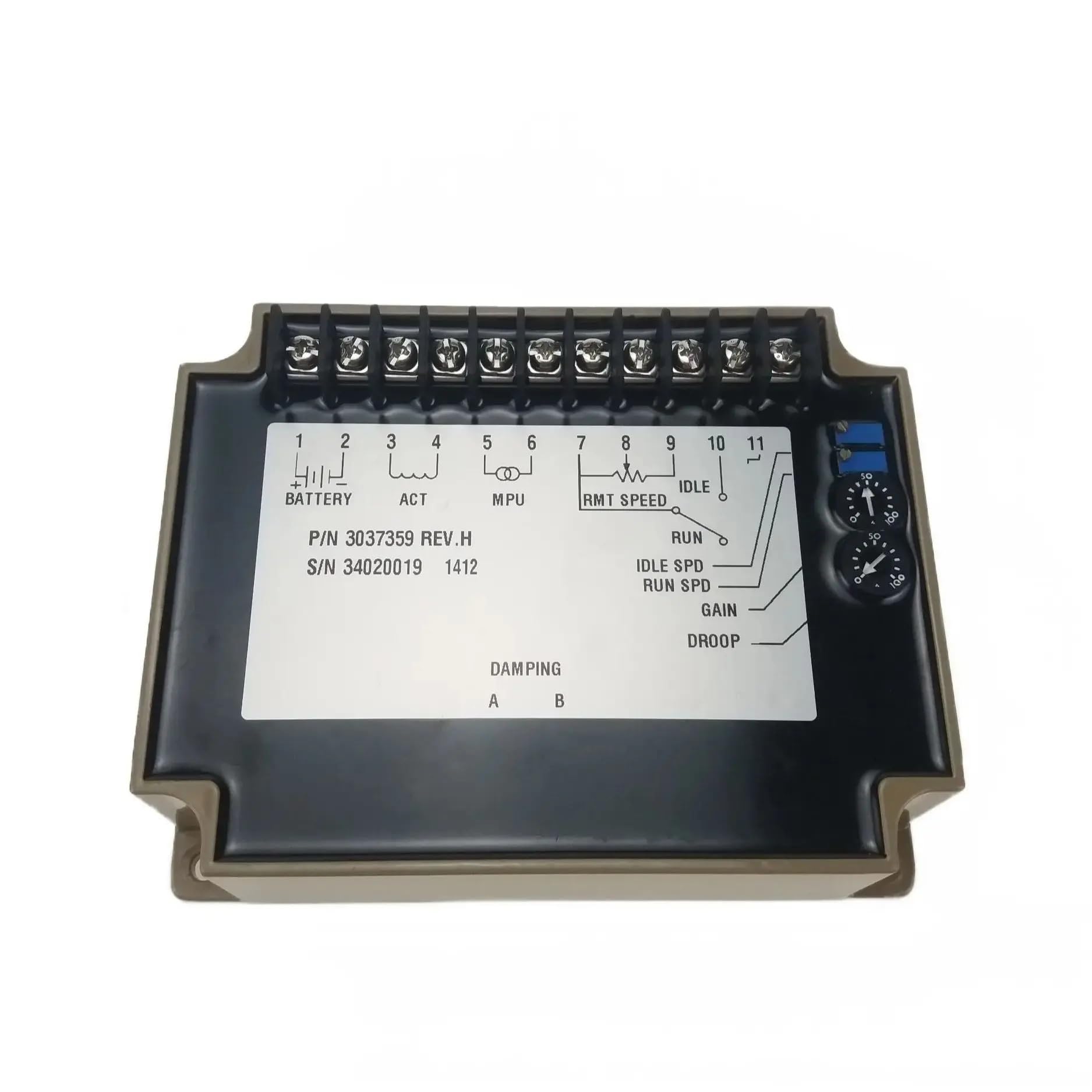 0P7BR328B 3037359 Speed Controller Diesel Engine Electronic Control Board