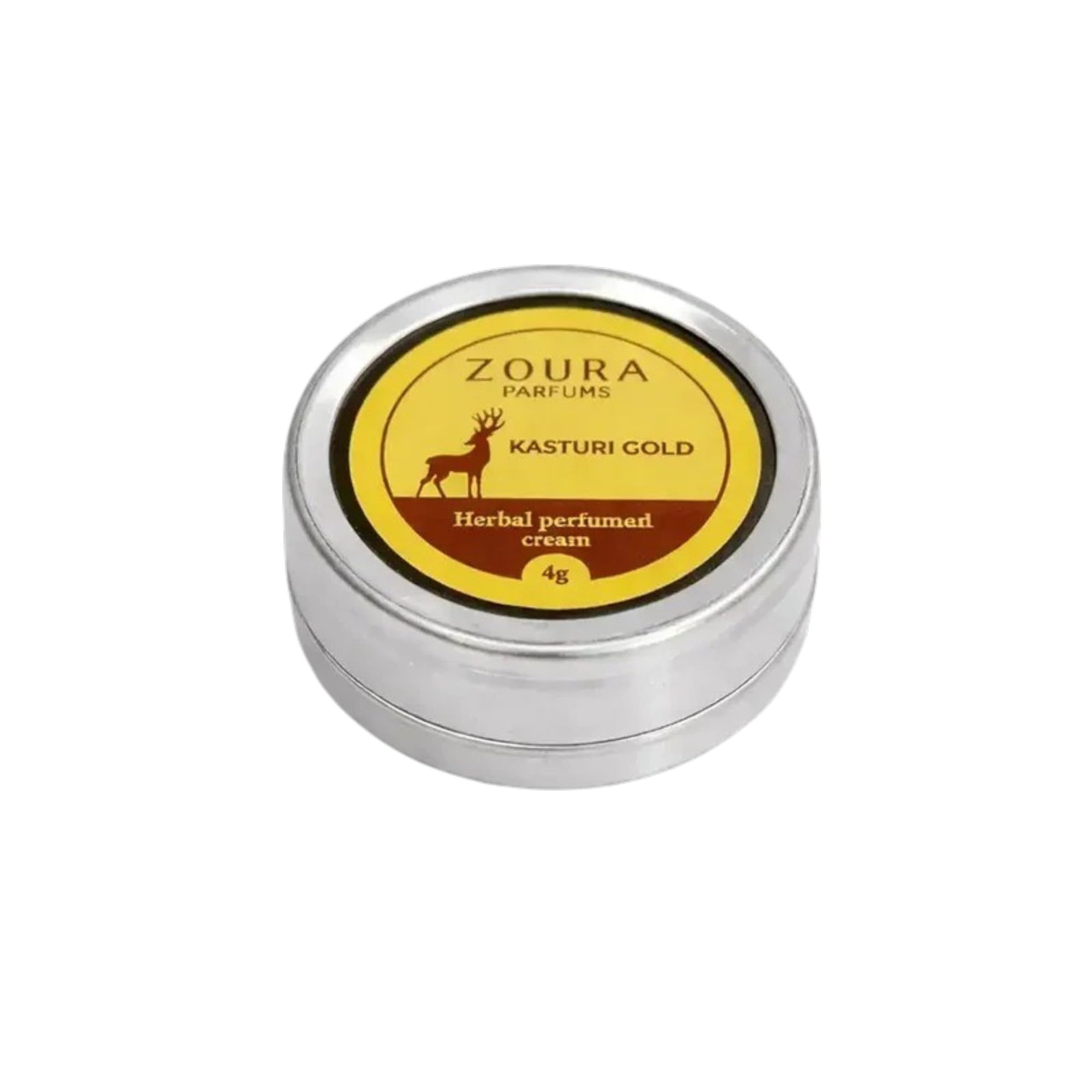 ZOURA Kasturi Gold Herbal Perfumed Cream (4g) | Long Lasting Traditional Kasturi Fragrance | Alcohol Free Smooth Body Perfume Cream | Pocket Size Travel Friendly Daily Wear Fragrance-picture-48